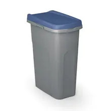 Casaria® Mülleimer Grau/Blau Kunststoff 25L Casaria® Mülleimer Grau/Blau Kunststoff 25L