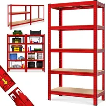 monzana® Schwerlastregal Rot 180x90x40cm pulverbeschichtet Tragkraft 875kg monzana® Schwerlastregal Rot 180x90x40cm pulverbeschichtet Tragkraft 875kg