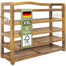 Schuhregal Akazienholz 95x26x82cm Schuhregal Akazienholz 95x26x82cm
