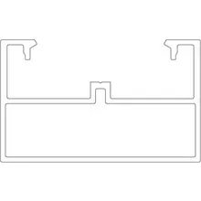 Twinson Alu-Trägerprofil, 30 (H) x 50 mm (B) in 6 m Twinson Alu-Trägerprofil, 30 (H) x 50 mm (B) in 6 m