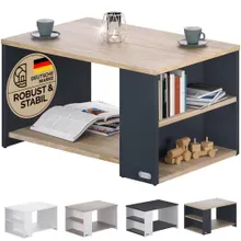 Couchtisch Santa Cruz Holz/Grau 90x60x50cm Couchtisch Santa Cruz Holz/Grau 90x60x50cm
