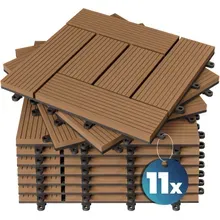 WPC Fliesen 11er-Set Mosaik Terrakotta - 30x30cm WPC Fliesen 11er-Set Mosaik Terrakotta - 30x30cm
