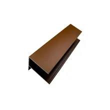 Alu F-Profil, Aluminium, farbbeschichtet, 6,5 cm (B) x 85 mm (H) x 3,0 m (L), (passend für Serie WE30 / WE56) - Farbe TEAK Alu F-Profil, Aluminium, farbbeschichtet, 6,5 cm (B) x 85 mm (H) x 3,0 m (L), (passend für Serie WE30 / WE56) - Farbe TEAK