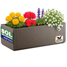 Blumentopf Ethica Braun Kunststoff 80x36x36cm Blumentopf Ethica Braun Kunststoff 80x36x36cm