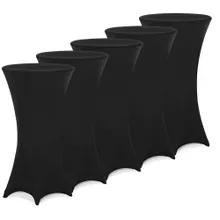 Stehtischhusse 5er-Set Schwarz Ø70cm Stehtischhusse 5er-Set Schwarz Ø70cm