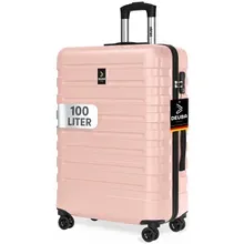 Deuba® Hartschalenkoffer New York Pastellrosa 100L Rollen 360º ABS Deuba® Hartschalenkoffer New York Pastellrosa 100L Rollen 360º ABS
