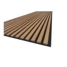 Akustikpaneele, schallabsorbierend, Bambus geölt, Walnuss, auf schwarzem Filz, 18 x 605 mm in der Länge 2,7 m Akustikpaneele, schallabsorbierend, Bambus geölt, Walnuss, auf schwarzem Filz, 18 x 605 mm in der Länge 2,7 m