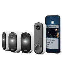 Arlo Essential 3 2K-Sicherheitskamera mit 2K Video-Türklingel - Weiß Arlo Essential 3 2K-Sicherheitskamera mit 2K Video-Türklingel - Weiß