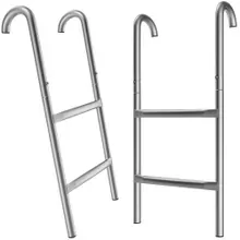 Trampolinleiter 66cm 2 Metallstufen Trampolinleiter 66cm 2 Metallstufen