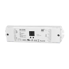 SR-2304B DALI-2 LED Controller, 4-Kanal, 12-36V DC, 4×5A, DT6, Push DIM, für LED Streifen SR-2304B DALI-2 LED Controller, 4-Kanal, 12-36V DC, 4×5A, DT6, Push DIM, für LED Streifen