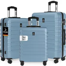Hartschalenkoffer New York Set 3-tlg Pastellblau Rollen 360º ABS Hartschalenkoffer New York Set 3-tlg Pastellblau Rollen 360º ABS