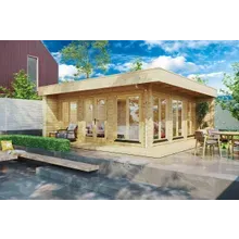 Geräumiges Gartenhaus mit Veranda “Roger” 6x6m | Geräumiges Gartenhaus mit großer Veranda | 6x6m großes Gartenhaus Geräumiges Gartenhaus mit Veranda “Roger” 6x6m | Geräumiges Gartenhaus mit großer Veranda | 6x6m großes Gartenhaus