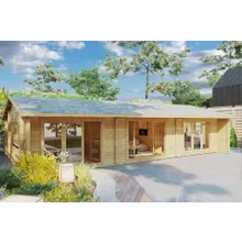 Blockhaus mit zwei Schlafzimmern “Holiday S2” 12x7m | Blockhaus mit 2 Schlafzimmern kaufen | Blockbohlenhaus als Ferienhaus kaufen Blockhaus mit zwei Schlafzimmern “Holiday S2” 12x7m | Blockhaus mit 2 Schlafzimmern kaufen | Blockbohlenhaus als Ferienhaus kaufen