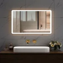 HOROW M5070S LED Badspiegel mit Beleuchtung - 60 x 80 cm HOROW M5070S LED Badspiegel mit Beleuchtung - 60 x 80 cm