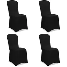 Stuhlhusse 4er-Set Schwarz OEKO-TEX® Stuhlhusse 4er-Set Schwarz OEKO-TEX®