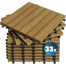 Holzfliese Eukalyptus 33er-Set 30x30cm Holzfliese Eukalyptus 33er-Set 30x30cm