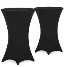 Stehtischhusse 2er-Set Schwarz Ø60cm Stehtischhusse 2er-Set Schwarz Ø60cm