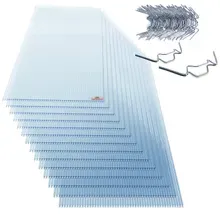 Doppelstegplatten 14er-Set 4 mm UV-beständig mit 50 rostfreien Clips Doppelstegplatten 14er-Set 4 mm UV-beständig mit 50 rostfreien Clips