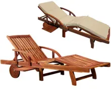 Gartenliege Tami Sun® inkl Auflage Creme Gartenliege Tami Sun® inkl Auflage Creme
