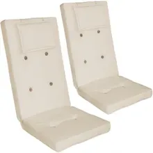 Stuhlauflage 2er-Set Vanamo Creme 118x45x7cm Stuhlauflage 2er-Set Vanamo Creme 118x45x7cm