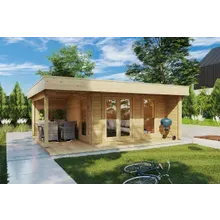 Gartenhaus mit Terrasse “Hansa Lounge XL” 6x5m | Gartenhaus mit Veranda 5x6m | Gartenhaus mit Terrasse | Gartenterrasse Gartenhaus mit Terrasse “Hansa Lounge XL” 6x5m | Gartenhaus mit Veranda 5x6m | Gartenhaus mit Terrasse | Gartenterrasse