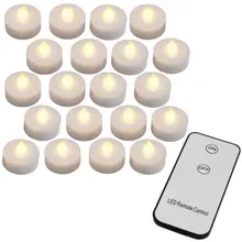 LED Teelichter 20er-Set Warmweiß Fernbedienung LED Teelichter 20er-Set Warmweiß Fernbedienung