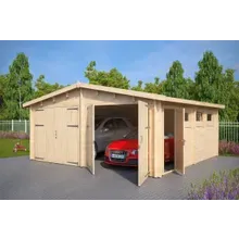 Doppelgarage “Hansa E” 6x6m | Doppelgarage aus Holz | Garage mit Doppeltoren | Holzgarage als Bausatz | Fertiggarage kaufen Doppelgarage “Hansa E” 6x6m | Doppelgarage aus Holz | Garage mit Doppeltoren | Holzgarage als Bausatz | Fertiggarage kaufen