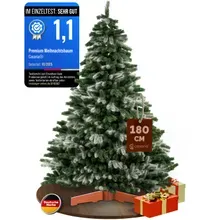 Casaria® Künstlicher Weihnachtsbaum Premium 180cm Schnee-Optik PE / PVC Holzständer FSC® Casaria® Künstlicher Weihnachtsbaum Premium 180cm Schnee-Optik PE / PVC Holzständer FSC®