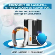 Kardena MED: Herz- & Nackenwohl-Set – EKG, Blutdruckkontrolle & Tiefenentspannung im Doppelpack Kardena MED: Herz- & Nackenwohl-Set – EKG, Blutdruckkontrolle & Tiefenentspannung im Doppelpack