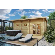 Finnisches Saunahaus mit Terrasse “Oliver 2” 6x2m | Gartensauna mit Vorraum | Sauna für den Garten | Outdoor-Sauna kaufen Finnisches Saunahaus mit Terrasse “Oliver 2” 6x2m | Gartensauna mit Vorraum | Sauna für den Garten | Outdoor-Sauna kaufen