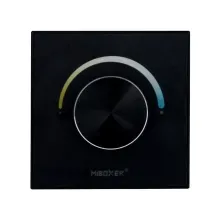 MiBoxer P0 LED Drehregler-Wandpanel Schwarz – 2-in-1 Controller für CCT & einfarbige LED Streifen, 2,4 GHz Funk, 12 A MiBoxer P0 LED Drehregler-Wandpanel Schwarz – 2-in-1 Controller für CCT & einfarbige LED Streifen, 2,4 GHz Funk, 12 A