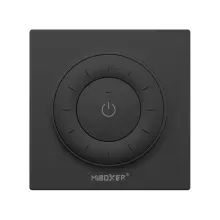 MiBoxer K3 LED Drehregler-Fernbedienung Schwarz – für einfarbige LED Streifen, 2,4 GHz Funk, 1 Zone, 9 mm flach MiBoxer K3 LED Drehregler-Fernbedienung Schwarz – für einfarbige LED Streifen, 2,4 GHz Funk, 1 Zone, 9 mm flach