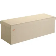 Casaria® Sitzbank Beige 115x38x38cm MDF faltbar Casaria® Sitzbank Beige 115x38x38cm MDF faltbar