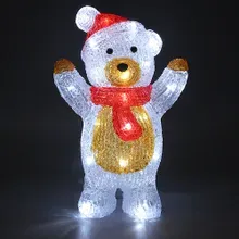 LED Acryl Figur Weihnachten Teddy stehend LED Acryl Figur Weihnachten Teddy stehend