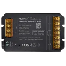 MiBoxer HR2 2-in-1 LED Controller – einfarbig & CCT, 2,4 GHz, 12–48 V, 30 A, Push Dimming MiBoxer HR2 2-in-1 LED Controller – einfarbig & CCT, 2,4 GHz, 12–48 V, 30 A, Push Dimming
