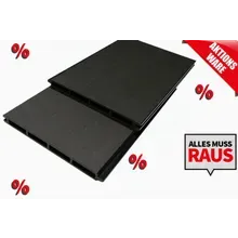*Abverkauf* XXL Einzelelement WPC Zaun / Sichtschutz / Steckzaun, 20 x 200 x 1000 mm, beidseitig glatt gebürstet, Modulares Zaunsystem in anthrazit (Serie WoodoNorderney) *Abverkauf* XXL Einzelelement WPC Zaun / Sichtschutz / Steckzaun, 20 x 200 x 1000 mm, beidseitig glatt gebürstet, Modulares Zaunsystem in anthrazit (Serie WoodoNorderney)