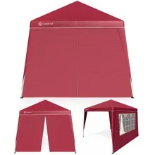 Casaria® Faltpavillon Capri Rot 3x3m inkl 2 Seitenwänden UV-Schutz 50+ Casaria® Faltpavillon Capri Rot 3x3m inkl 2 Seitenwänden UV-Schutz 50+