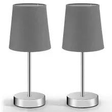 monzana® Tischlampe Lumière 2er-Set Grau monzana® Tischlampe Lumière 2er-Set Grau
