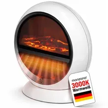 Deuba® Heizlüfter Kaminfeuer Weiß 1500W Deuba® Heizlüfter Kaminfeuer Weiß 1500W