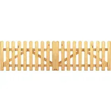 Gartenzaun Doppeltor Holz Kiefer / Fichte 300 x 80 cm (Serie Edewecht) Gartenzaun Doppeltor Holz Kiefer / Fichte 300 x 80 cm (Serie Edewecht)