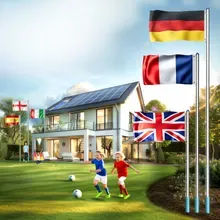 monzana® Fahnenmast Alu 650cm monzana® Fahnenmast Alu 650cm