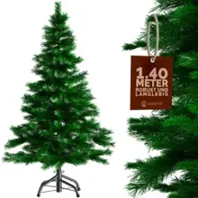 Casaria® Künstlicher Weihnachtsbaum 140cm PE / PVC realistische Optik mit Metallständer Casaria® Künstlicher Weihnachtsbaum 140cm PE / PVC realistische Optik mit Metallständer