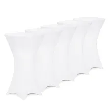 Detex® Stehtischhusse 5er-Set Weiß Ø60cm Detex® Stehtischhusse 5er-Set Weiß Ø60cm