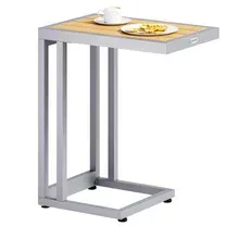 Beistelltisch Natur WPC 65,5x50x40cm Beistelltisch Natur WPC 65,5x50x40cm