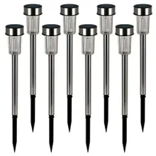 LED Solarleuchte 8er-Set Edelstahl 37cm LED Solarleuchte 8er-Set Edelstahl 37cm