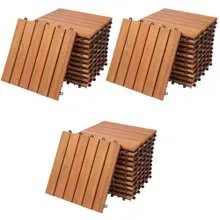 Holzfliese Eukalyptusholz 33er-Set 30x30cm Holzfliese Eukalyptusholz 33er-Set 30x30cm