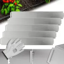 Gardebruk® Beeteinfassung 5er-Set Silber Metall 5mx14cm Gardebruk® Beeteinfassung 5er-Set Silber Metall 5mx14cm