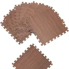 Bodenschutz-/Puzzlematten 8-tlg Braun Holzoptik Bodenschutz-/Puzzlematten 8-tlg Braun Holzoptik
