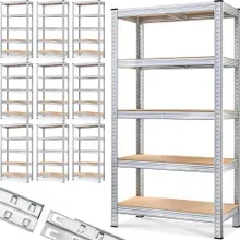 Deuba® Schwerlastregal 10er-Set 180x90x40cm verzinkt 875kg Deuba® Schwerlastregal 10er-Set 180x90x40cm verzinkt 875kg