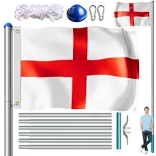 monzana® Fahnenmast Alu 650cm mit England/UK-Flagge monzana® Fahnenmast Alu 650cm mit England/UK-Flagge